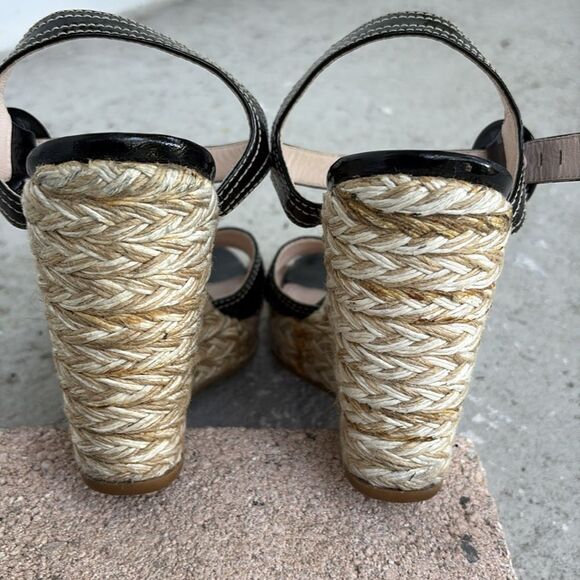 Prada patent leather wedge espadrilles - Picture 7 of 9